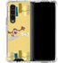 Looney Tunes Tasmanian Devil Swirl Cream Galaxy Z Fold4 5G Clear Case