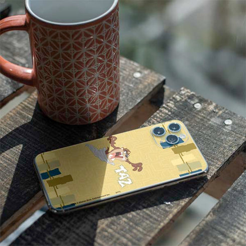 Looney Tunes Tasmanian Devil Swirl Cream iPhone 11 Pro Skin