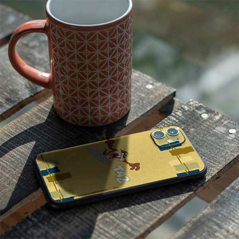 Looney Tunes Tasmanian Devil Swirl Cream iPhone 11 Skin