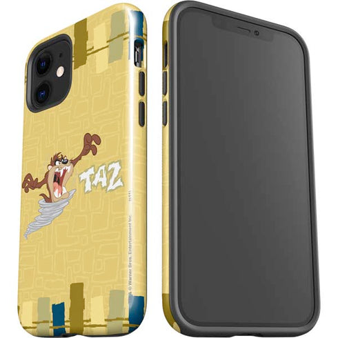Looney Tunes Tasmanian Devil Swirl Cream iPhone 12 Impact Case