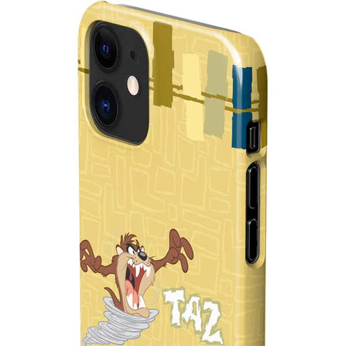 Looney Tunes Tasmanian Devil Swirl Cream iPhone 12 Mini Lite Case