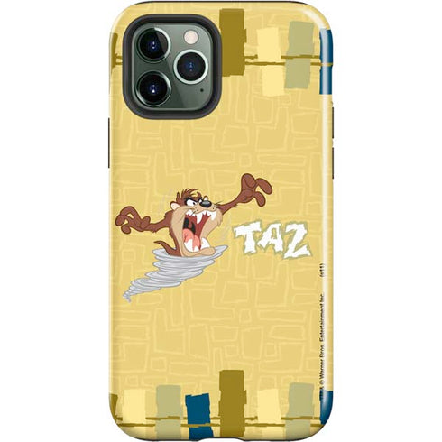 Looney Tunes Tasmanian Devil Swirl Cream iPhone 12 Pro Impact Case
