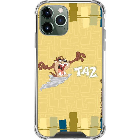 Looney Tunes Tasmanian Devil Swirl Cream iPhone 12 Pro Max Clear Case