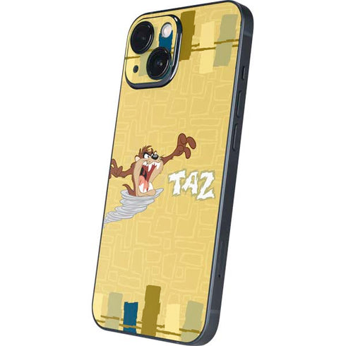 Looney Tunes Tasmanian Devil Swirl Cream iPhone 13 Mini Skin