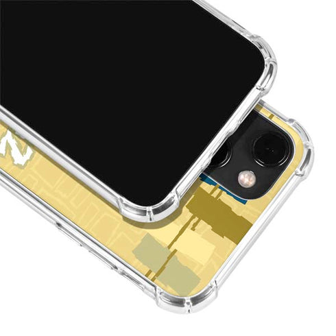 Looney Tunes Tasmanian Devil Swirl Cream iPhone 14 Plus Clear Case
