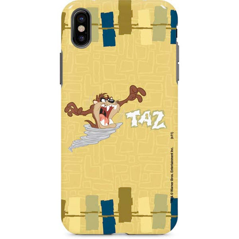 Looney Tunes Tasmanian Devil Swirl Cream iPhone 8 Pro Case