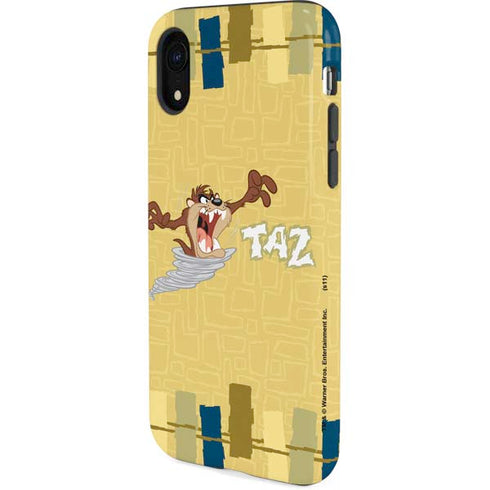 Looney Tunes Tasmanian Devil Swirl Cream iPhone XR Pro Case