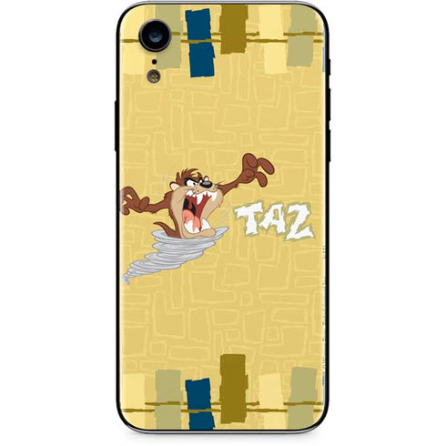 Looney Tunes Tasmanian Devil Swirl Cream iPhone XR Skin
