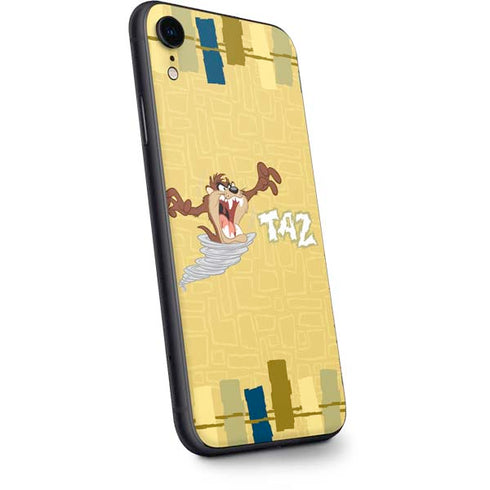 Looney Tunes Tasmanian Devil Swirl Cream iPhone XR Skin