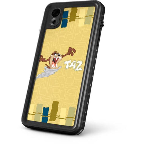 Looney Tunes Tasmanian Devil Swirl Cream iPhone XR Waterproof Case