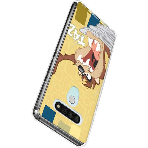 Looney Tunes Tasmanian Devil Swirl Cream LG Stylo 6 Clear Case