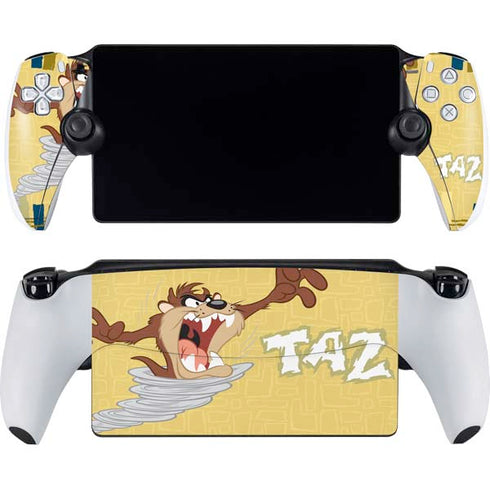 Looney Tunes Tasmanian Devil Swirl Cream PlayStation Portal Remote Player Skin