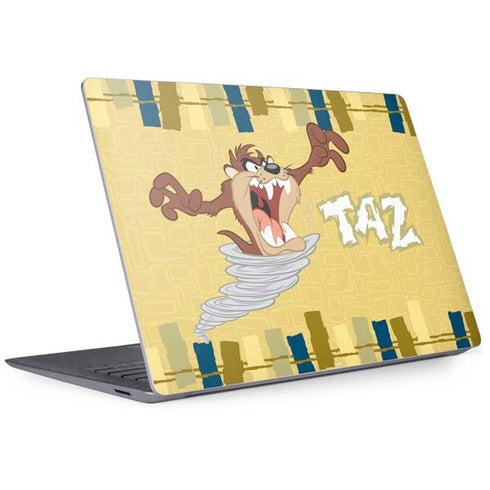 Looney Tunes Tasmanian Devil Swirl Cream Surface Laptop 3 13.5in Skin