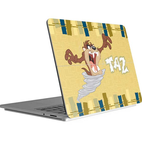 Looney Tunes Tasmanian Devil Swirl Cream Surface Laptop Studio Skin