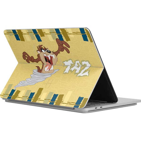 Looney Tunes Tasmanian Devil Swirl Cream Surface Laptop Studio Skin