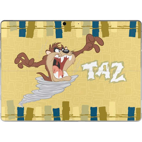 Looney Tunes Tasmanian Devil Swirl Cream Surface Pro 9 Skin