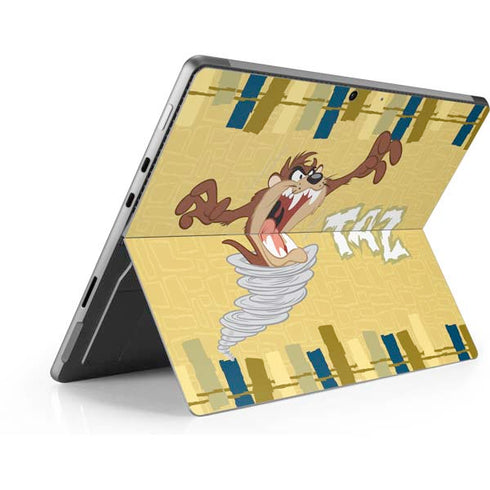 Looney Tunes Tasmanian Devil Swirl Cream Surface Pro 9 Skin