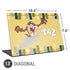 Looney Tunes Tasmanian Devil Swirl Cream Universal Laptop 13in (10.6 x 7.6in) Skin