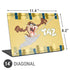 Looney Tunes Tasmanian Devil Swirl Cream Universal Laptop 14in (11.4 x 8.2in) Skin