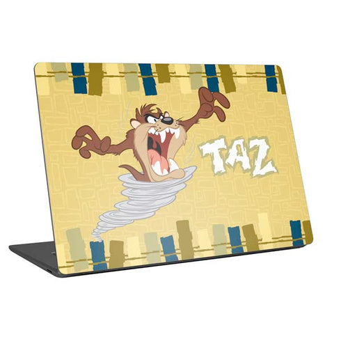 Looney Tunes Tasmanian Devil Swirl Cream Universal Laptop 16in (13 x 9.4in) Skin