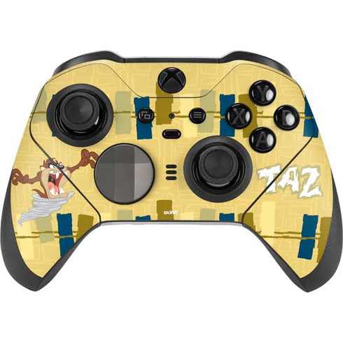 Looney Tunes Tasmanian Devil Swirl Cream Xbox Elite Wireless Controller Series 2 Skin