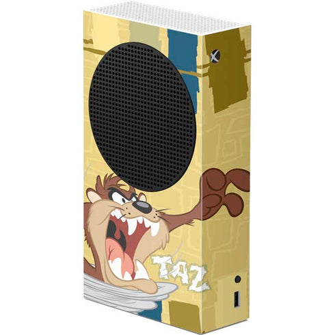 Looney Tunes Tasmanian Devil Swirl Cream Xbox Series S Console Skin