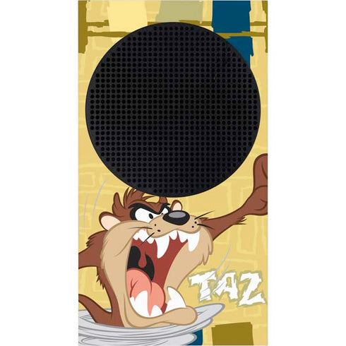 Looney Tunes Tasmanian Devil Swirl Cream Xbox Series S Console Skin