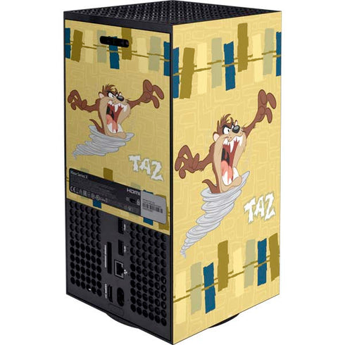 Looney Tunes Tasmanian Devil Swirl Cream Xbox Series X Bundle Skin