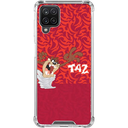 Looney Tunes Tasmanian Devil Swirl Galaxy A12 Clear Case