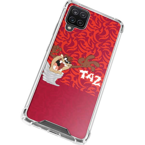 Looney Tunes Tasmanian Devil Swirl Galaxy A12 Clear Case