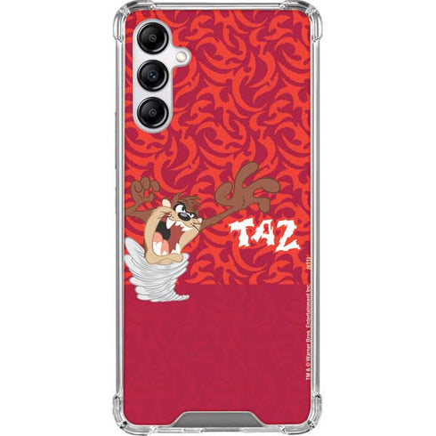 Looney Tunes Tasmanian Devil Swirl Galaxy A14 5G Clear Case