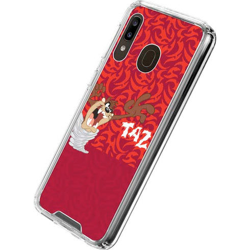 Looney Tunes Tasmanian Devil Swirl Galaxy A30 Clear Case