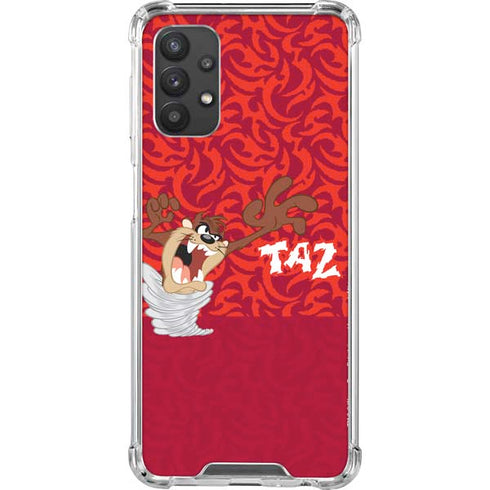 Looney Tunes Tasmanian Devil Swirl Galaxy A32 5G Clear Case