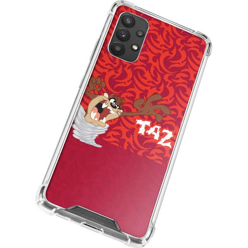 Looney Tunes Tasmanian Devil Swirl Galaxy A32 5G Clear Case