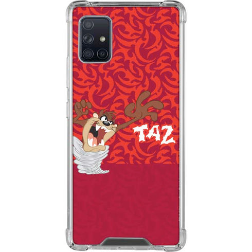 Looney Tunes Tasmanian Devil Swirl Galaxy A51 5G Clear Case