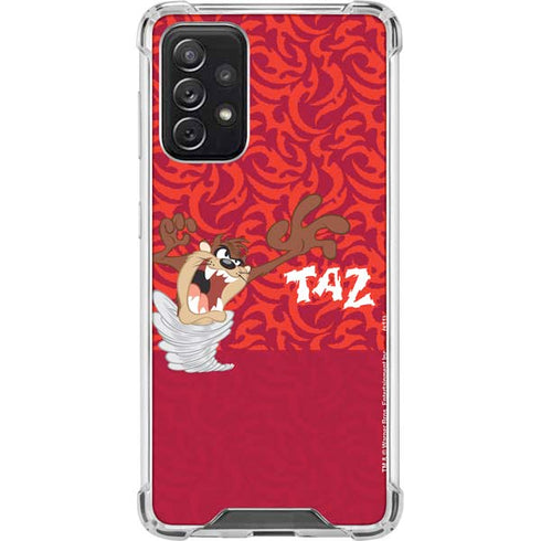 Looney Tunes Tasmanian Devil Swirl Galaxy A72 5G Clear Case