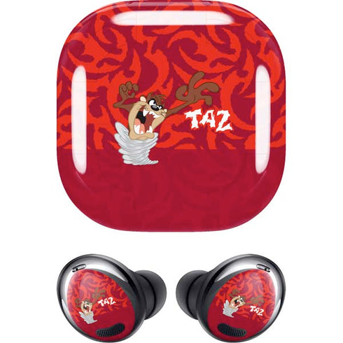 Looney Tunes Tasmanian Devil Swirl Galaxy Buds Pro Skin