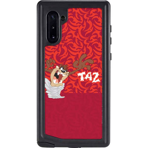 Looney Tunes Tasmanian Devil Swirl Galaxy Note 10 Waterproof Case