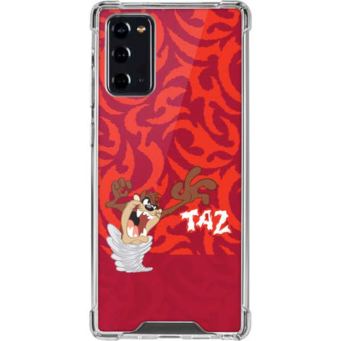 Looney Tunes Tasmanian Devil Swirl Galaxy Note20 5G Clear Case