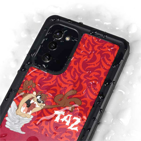 Looney Tunes Tasmanian Devil Swirl Galaxy Note20 5G Waterproof Case