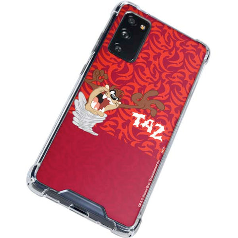 Looney Tunes Tasmanian Devil Swirl Galaxy S20 FE Clear Case