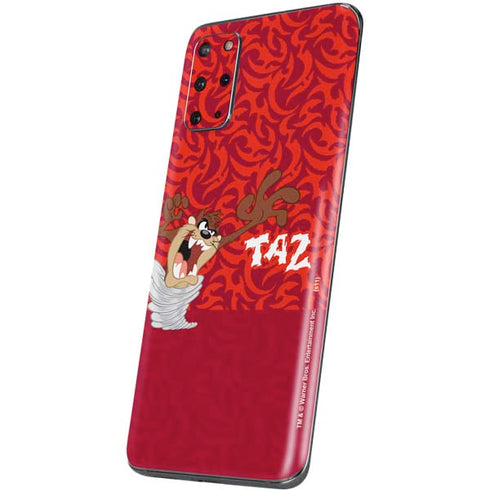 Looney Tunes Tasmanian Devil Swirl Galaxy S20 Plus Skin