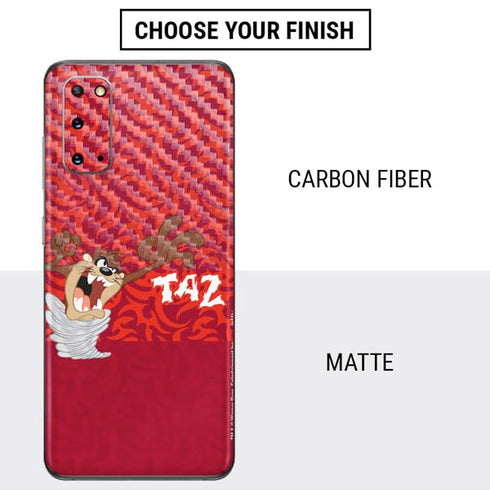 Looney Tunes Tasmanian Devil Swirl Galaxy S20 Skin