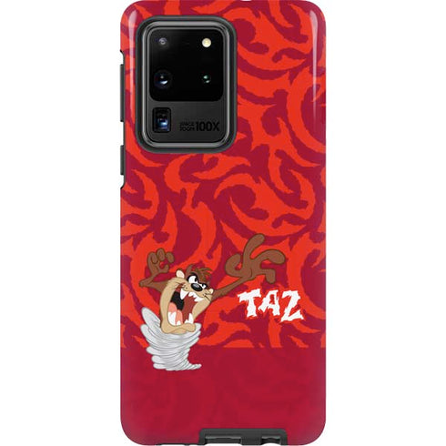 Looney Tunes Tasmanian Devil Swirl Galaxy S20 Ultra 5G Pro Case