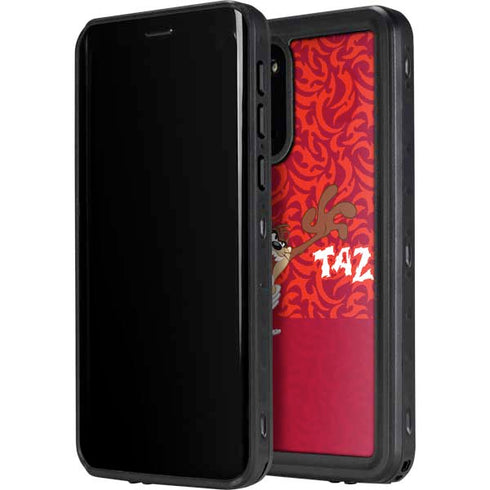 Looney Tunes Tasmanian Devil Swirl Galaxy S20 Waterproof Case