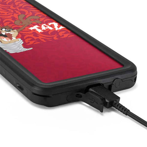 Looney Tunes Tasmanian Devil Swirl Galaxy S20 Waterproof Case