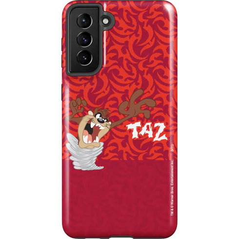 Looney Tunes Tasmanian Devil Swirl Galaxy S21 Plus 5G Pro Case