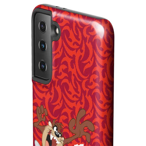 Looney Tunes Tasmanian Devil Swirl Galaxy S21 Plus 5G Pro Case