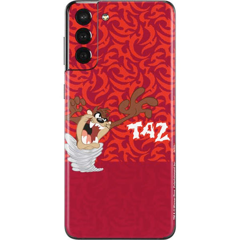 Looney Tunes Tasmanian Devil Swirl Galaxy S21 Plus 5G Skin