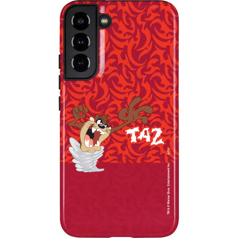 Looney Tunes Tasmanian Devil Swirl Galaxy S22 Plus Pro Case